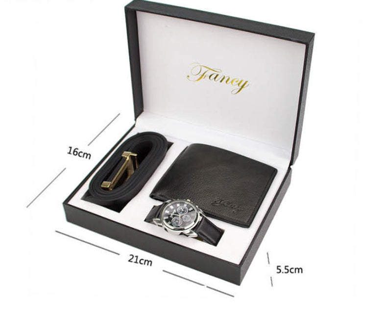 Watch Wallet Belt Set