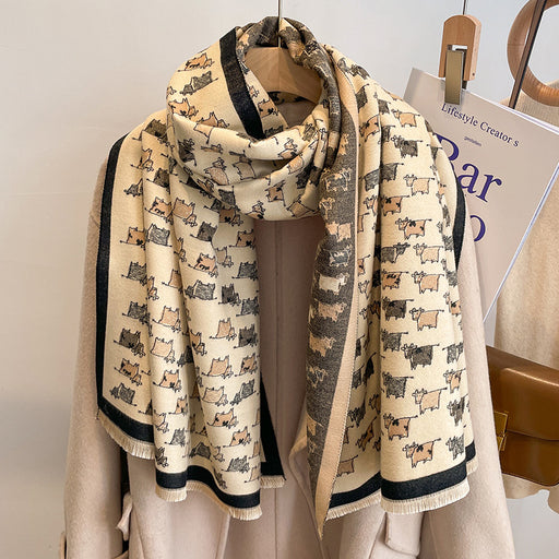 Thickened floral shawl scarf - MRSLM