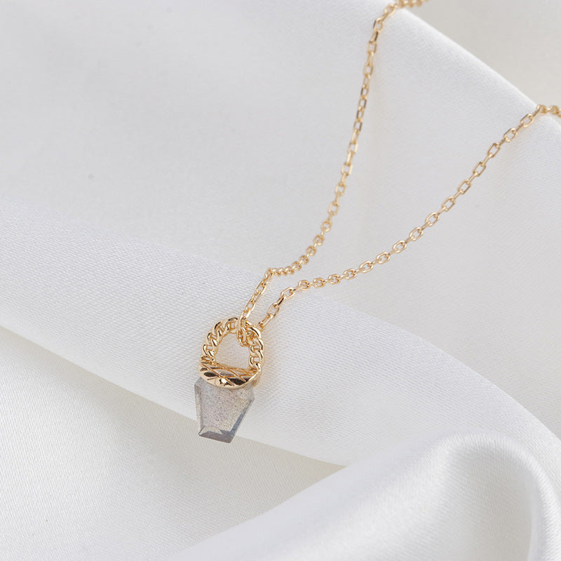 simple 925 silver geometric pendant, view 4 - MRSLM