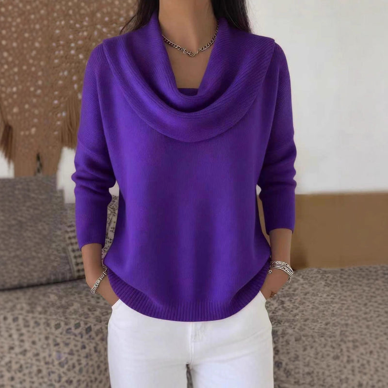 women's loose pullover sweater - MRSLM
