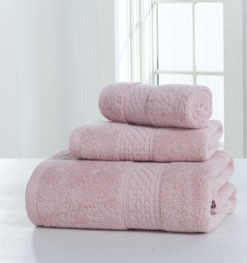 Soft double-sided cotton bath towel set, view 7 - MRSLM