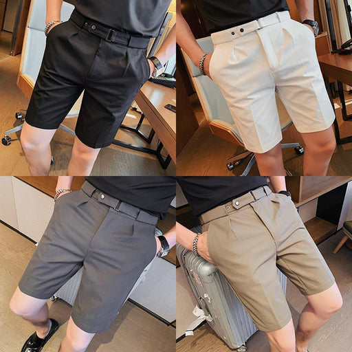 men's slim fit suit shorts - MRSLM