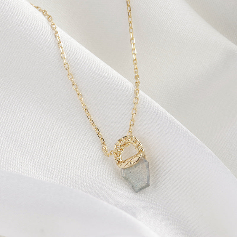 simple 925 silver geometric pendant, view 3 - MRSLM