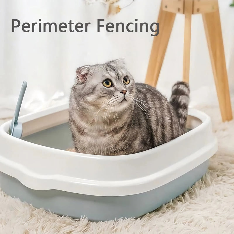 semi-closed cat litter box, view 8 - MRSLM