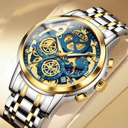 men's quartz chronograph watch, view 4 - MRSLM