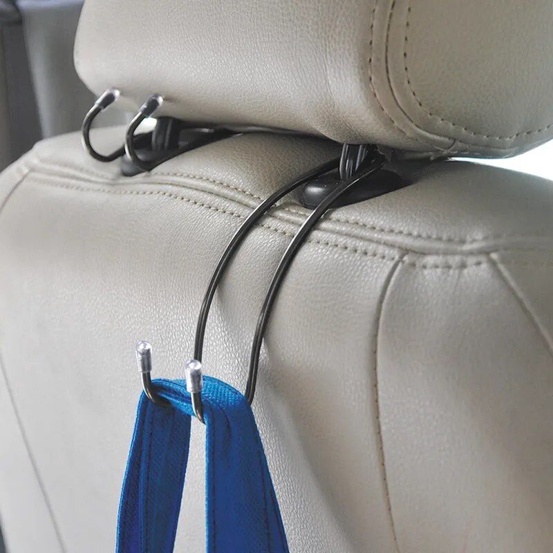 Car Seat Back Metal Hook: Hidden Organizer for Bags & Coats