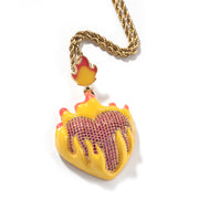 oil drip love sweater necklace, view 3 - MRSLM