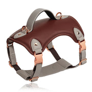 comfort fit pu leather dog harness, view 2 - MRSLM