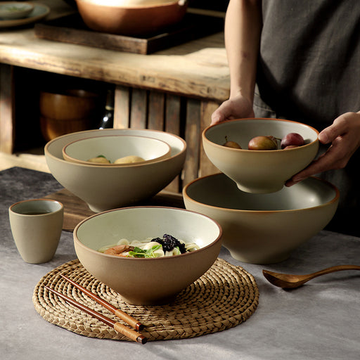 creative deep bowl for ramen and dumplings - MRSLM