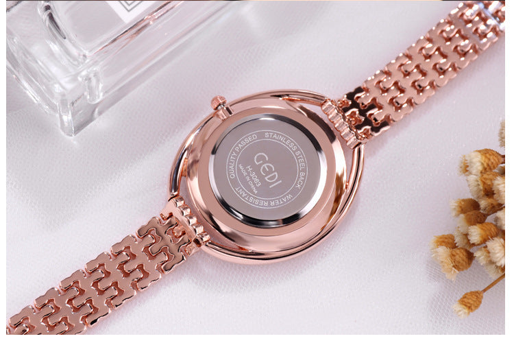 women's diamond quartz watch, view 4 - MRSLM
