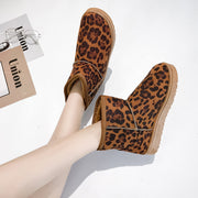 Women's faux fur lined suede snow boots, view 9 - MRSLM