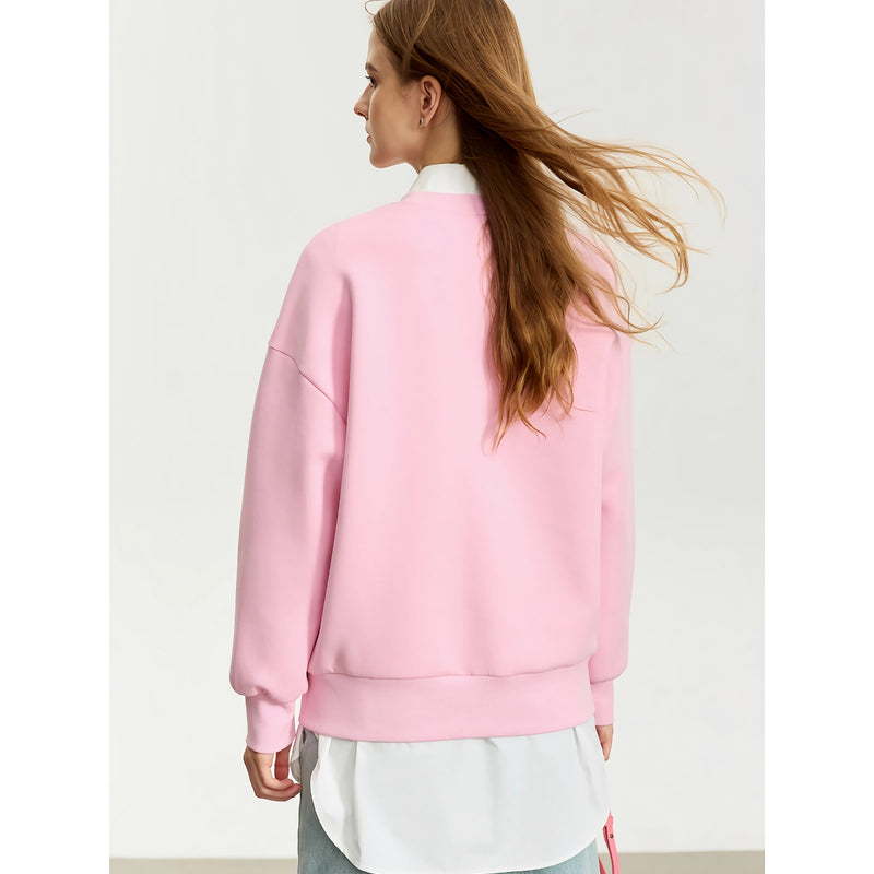 Women's heart print pullover, view 10 - MRSLM