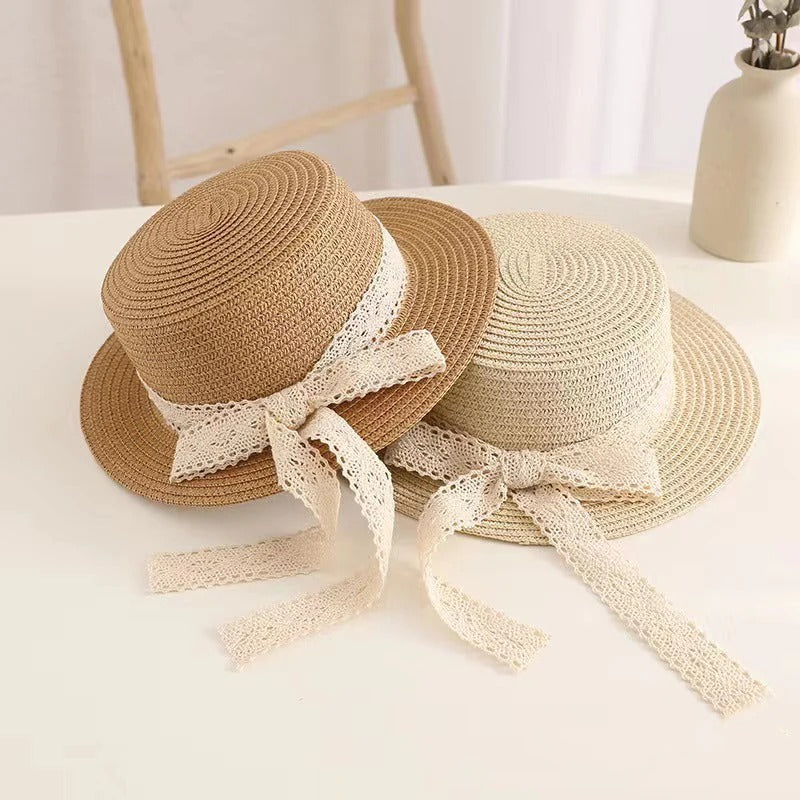 children's princess straw hat, view 6 - MRSLM