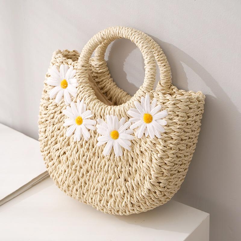 little daisy handwoven beach bag - MRSLM