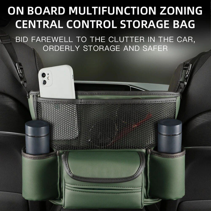 leather car seat organizer, view 9 - MRSLM