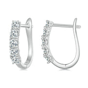moissanite hoop earrings, view 6 - MRSLM