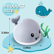 baby light up whale bath toy, view 8 - MRSLM