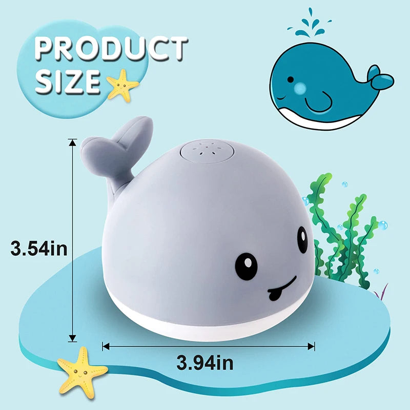 baby light up whale bath toy, view 8 - MRSLM