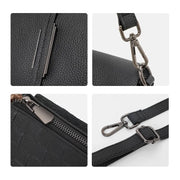 black woven shoulder bag, view 7 - MRSLM