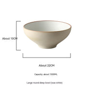 creative deep bowl for ramen and dumplings, view 6 - MRSLM