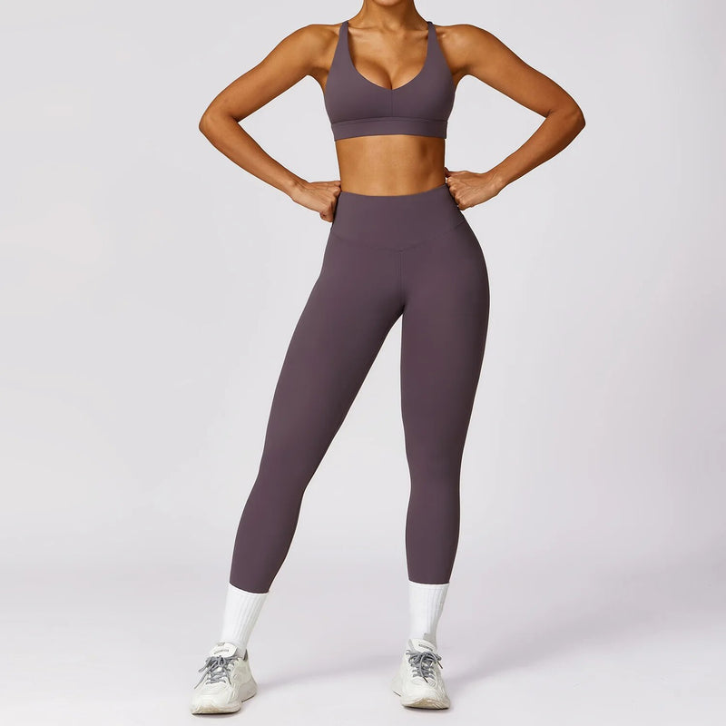 Women's 2-piece yoga set, view 10 - MRSLM