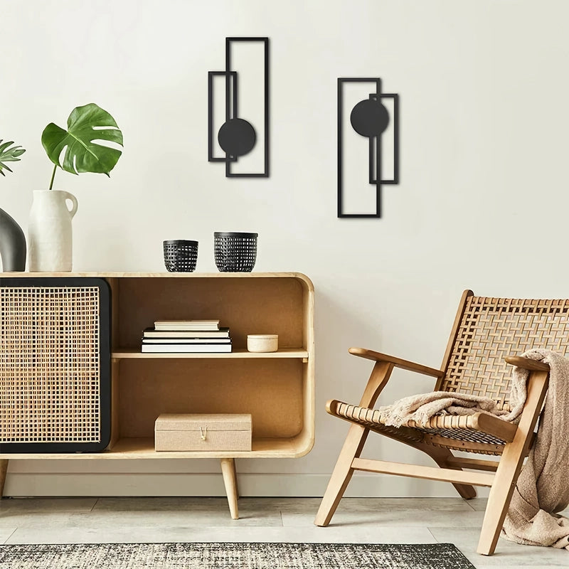 Nordic iron silhouette wall hanging set, view 3 - MRSLM