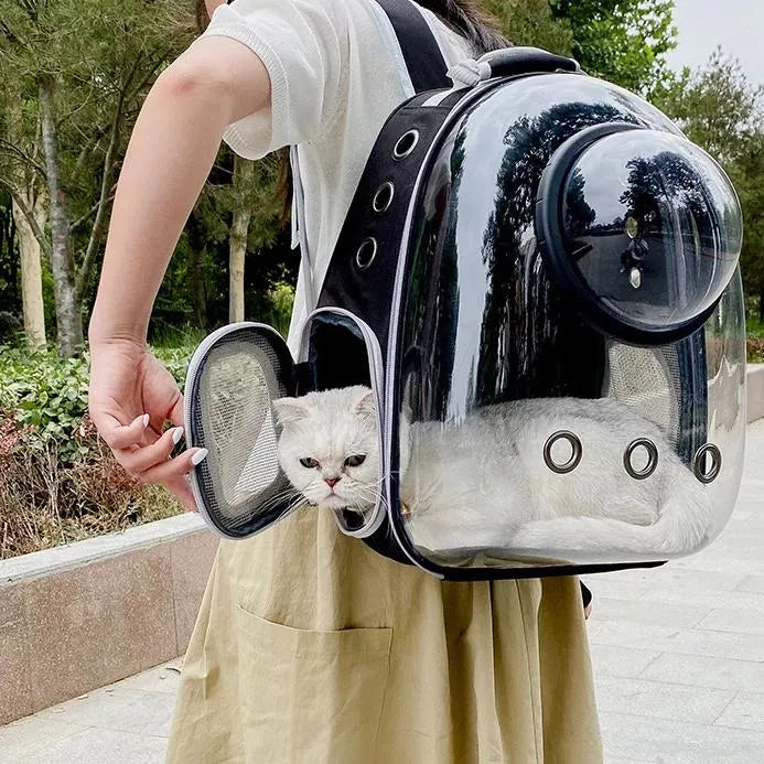 cat space capsule backpack, view 16 - MRSLM