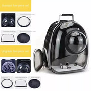 cat space capsule backpack, view 8 - MRSLM