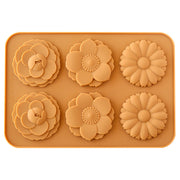 three-flower silicone cookie mold, view 5 - MRSLM
