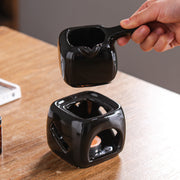 Ceramic candle holder and tea warmer, view 5 - MRSLM
