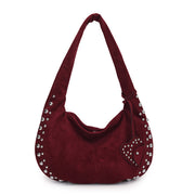 plush underarm tote handbag, view 5 - MRSLM