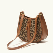 leopard saddle shoulder bag, view 11 - MRSLM