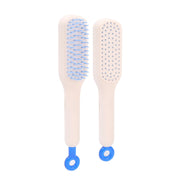 self-cleaning massage hair brush, view 3 - MRSLM