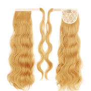 blonde wavy clip-in ponytail extension, view 11 - MRSLM