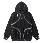 men's tie-dye patchwork hoodie - MRSLM