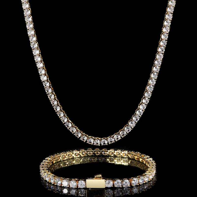 hip hop tennis chain bracelet, view 10 - MRSLM