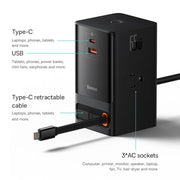 65W GaN fast charger power strip, view 8 - MRSLM