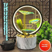 circulating water lotus ornament, view 3 - MRSLM