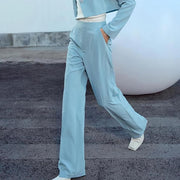 minimalist straight-leg pants for women - MRSLM