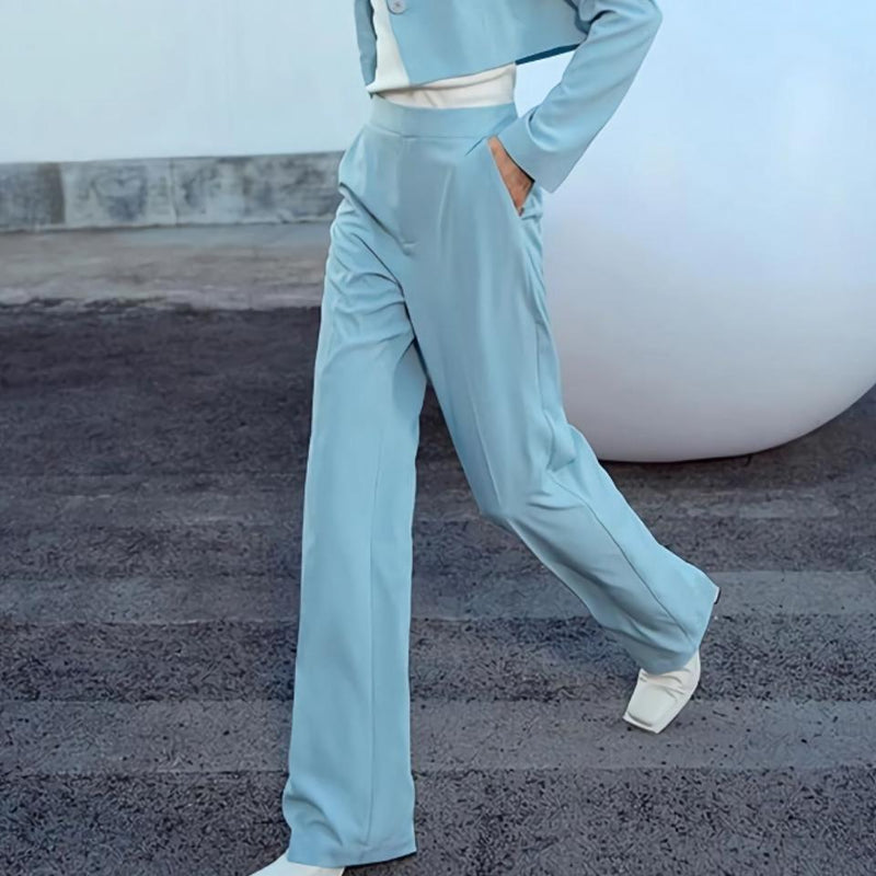 minimalist straight-leg pants for women - MRSLM