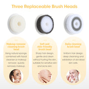 electric facial cleansing brush with 360 rotation, view 4 - MRSLM