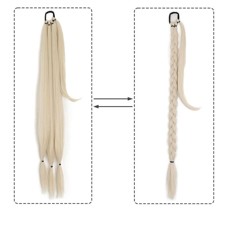 synthetic braided ponytail hair extension, view 4 - MRSLM
