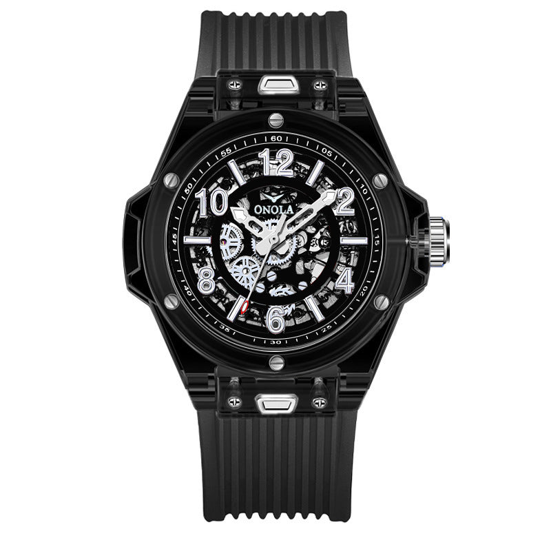 Men's transparent automatic mechanical watch, view 12 - MRSLM