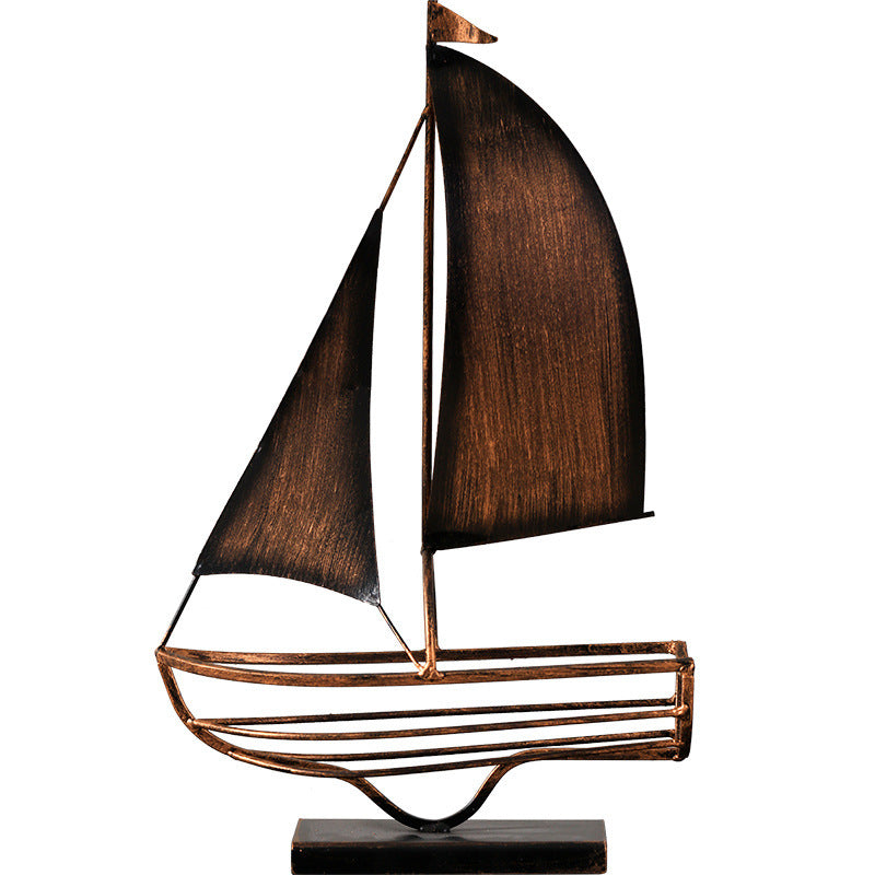 Iron sailboat wine rack, view 5 - MRSLM