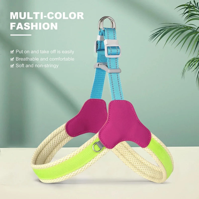 reflective mesh nylon dog harness, view 3 - MRSLM