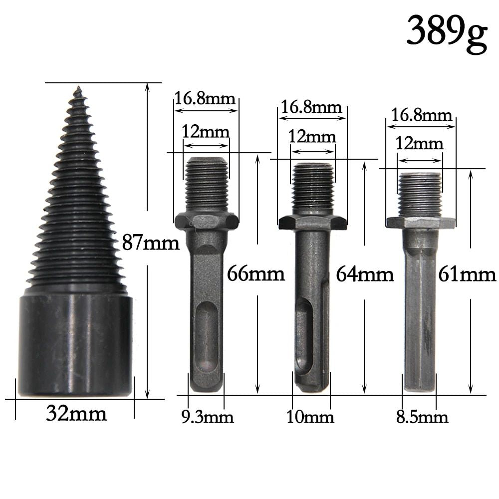 Multi-Shank Firewood Drill Bit