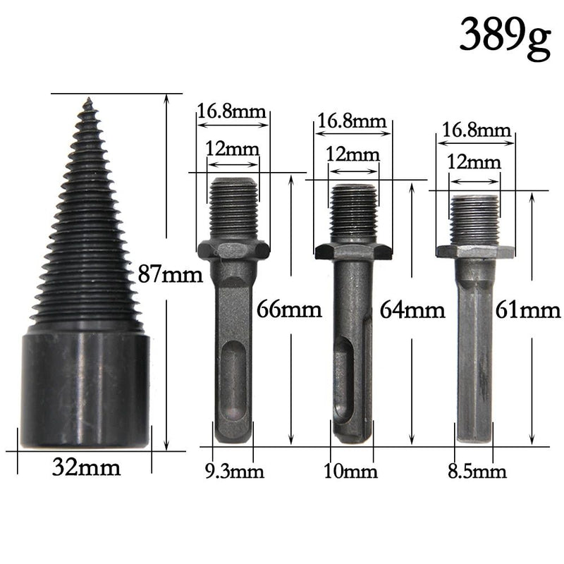 Firewood drill bit set, view 4 - MRSLM