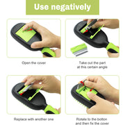 5-in-1 pet grooming brush set, view 5 - MRSLM