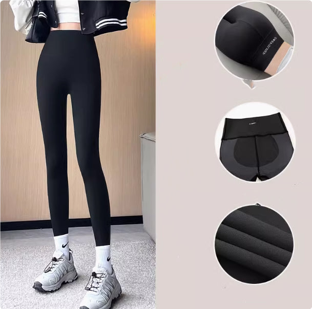 Women's lamb fleece-lined leggings, view 8 - MRSLM