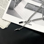titanium steel pendant necklace, view 5 - MRSLM